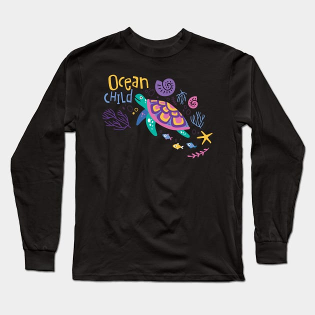 Ocean Child Long Sleeve T-Shirt by yuliia_bahniuk